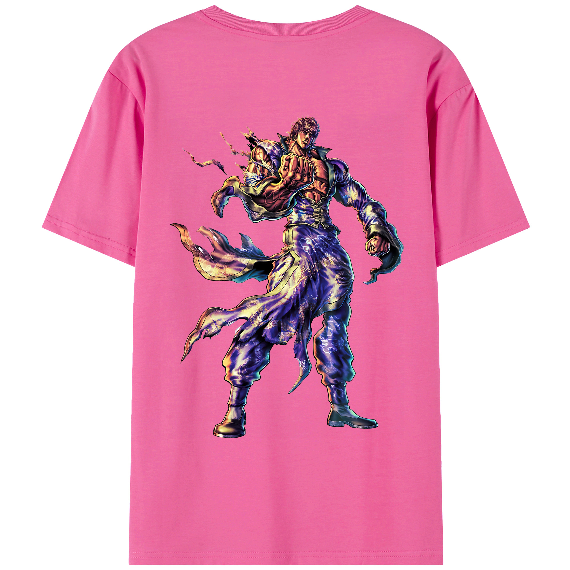 （画像用） 北斗の拳 Fist of the North Star レディース半袖Tシャツ(バックプリント)